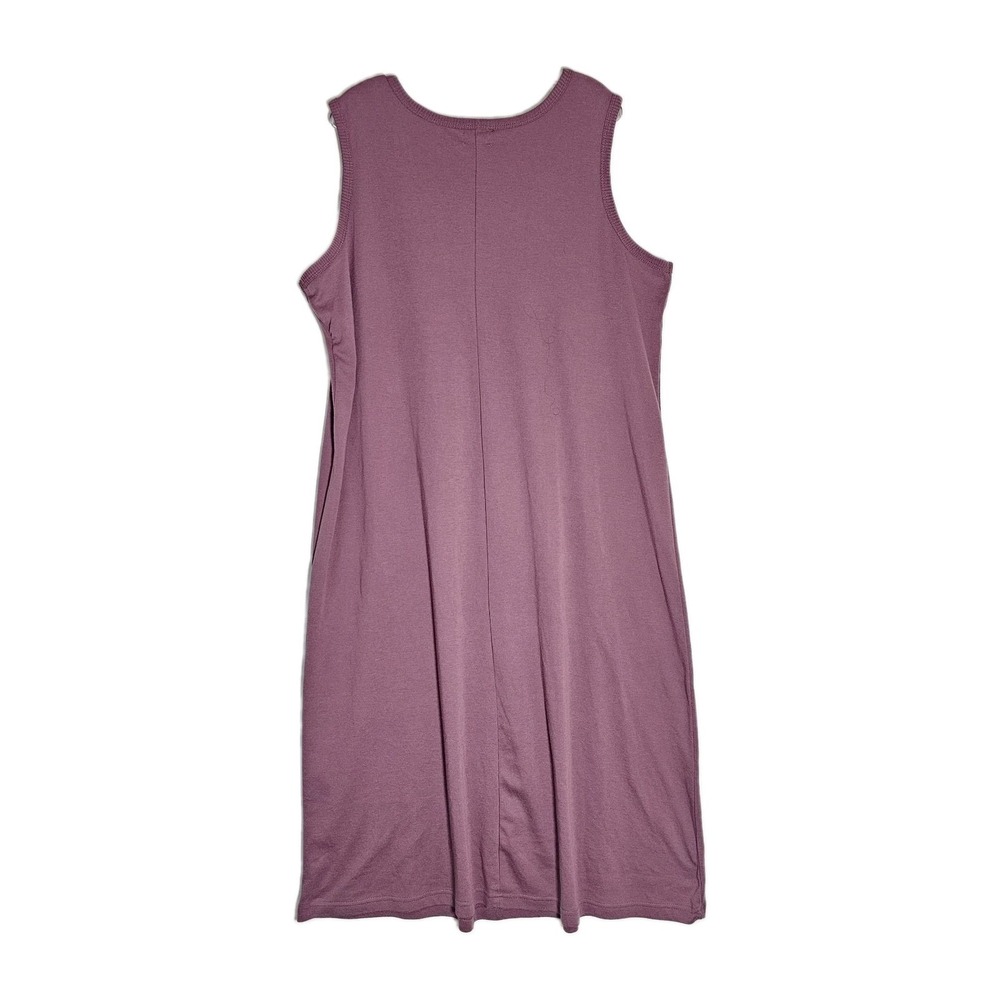 Only Necessities Maxi Dress Womens 1X Mauve Dusty Stretch Knit Modest Layering - Picture 7 of 10